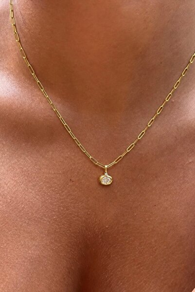 Lavian Accessories Çelik Ellie Gold Kolye