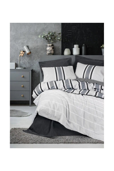 pınaxar Modeline Ranforce Single Duvet Set Nobby Anthracite