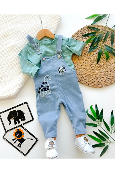 hümabebe Little Dinosaur Striped T-Shirt, Knitted Jeans, Overalls, Seasonal 2...