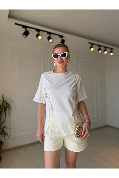 Store Lace Detailed T-Shirt