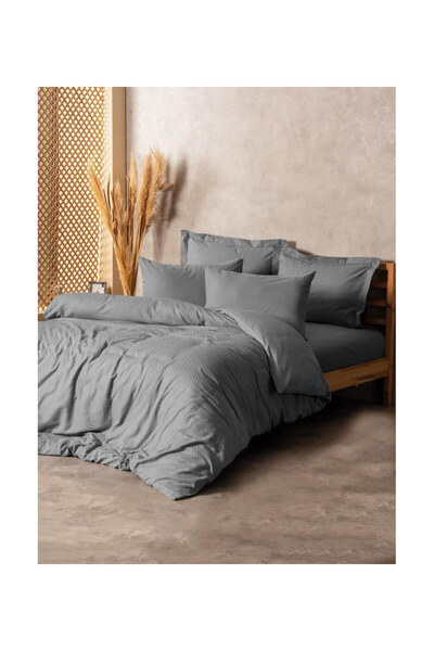pınaxar Plaid Gray Single Ranforce New Set