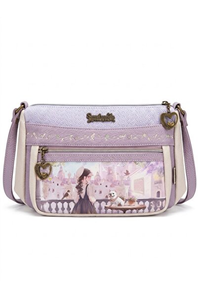 Sweet Candy Synthetic Crossbody Bag for Women with Exterior Pockets and Zippe...