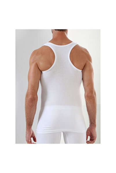 Nur store Çanta White 3-Piece Sportsman Men's Ribbed Underwear-Si̇smen07