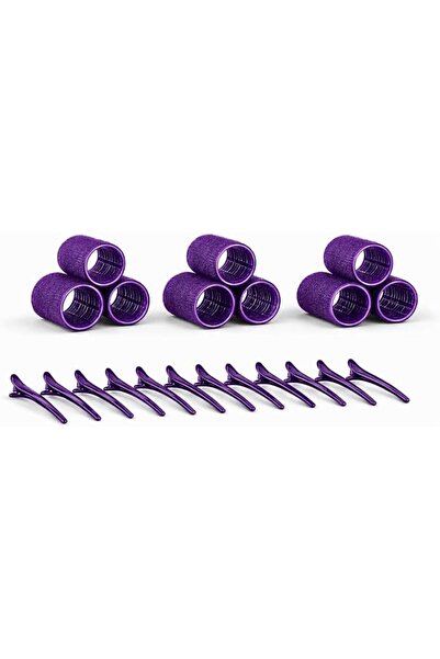 GENERAL Plastic Hair Rollers with Snap Clips, 9 Rollers and 12 Clips Set for ...