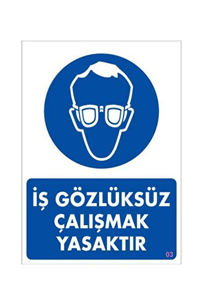pınaxar Warning sign for work protective equipment 25x35 code:3