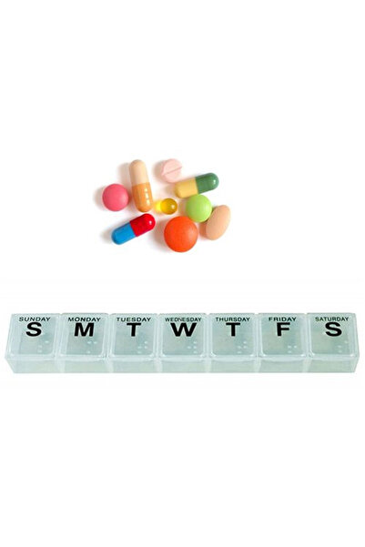 pınaxar Weekly Medicine Box with Lid 3 Pieces