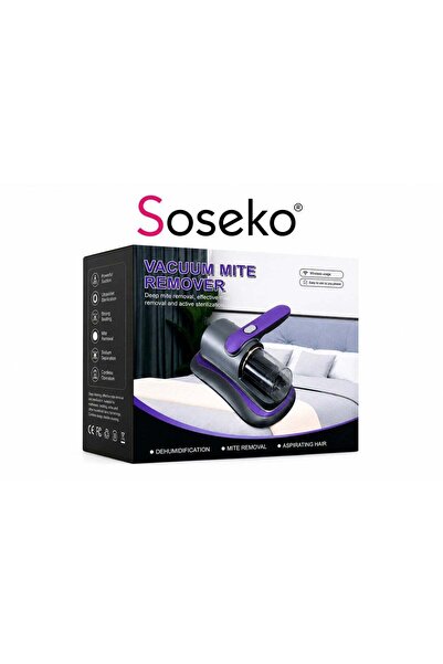 SOSEKO Cordless Vacuum Mite Remover with UV Sterilization for Mattress & Upho...