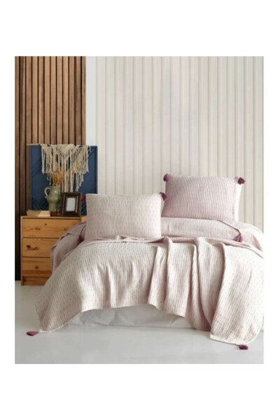 Nur store Çanta Şaheser Home Collection Cuvertură de pat Dublă Prune