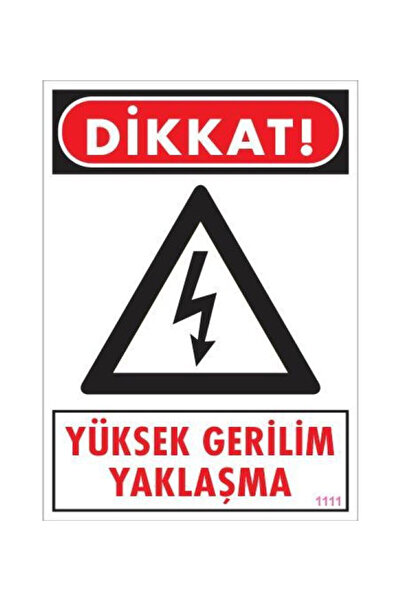 pınaxar High Voltage Warning Sign 25X35 Code:1111