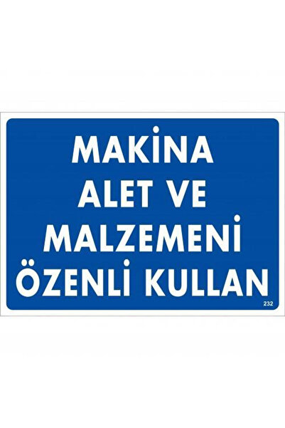 pınaxar Warning Sign for Careful Use of Machinery, Tools and Materials 25X35 ...