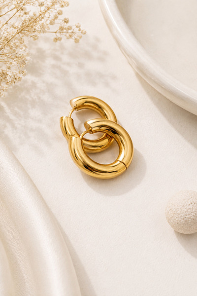Archhazel Jewelery Ring Steel Earrings Gold