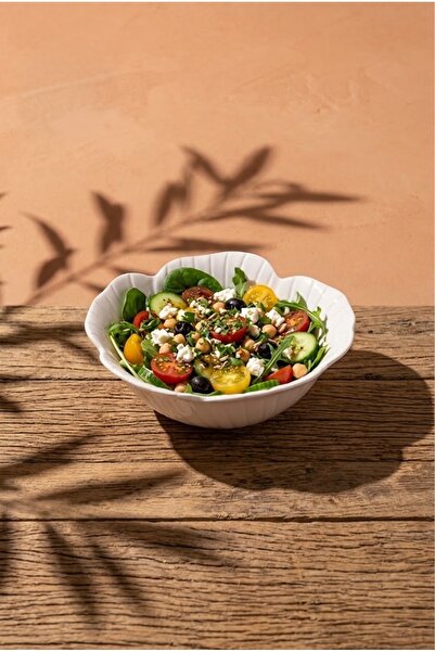 yeninesilevim Çiçek Görünümlü Derin Salata /Sunum/Karıştırma Kasesi 22 cm