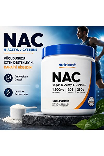 Nutricost Acetyl Cysteine Na.C Antioxidant 250 Grams