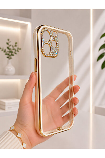 EskilikShop Premium Kalite SADECE DÜZ İPHONE 12 UYUMLU Yanları Yumuşak Slikon...