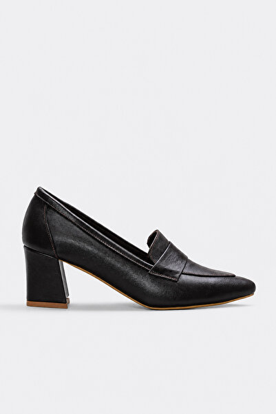 FAST STEP Genuine Leather Women's Thick Heeled Shoes 314Za1066