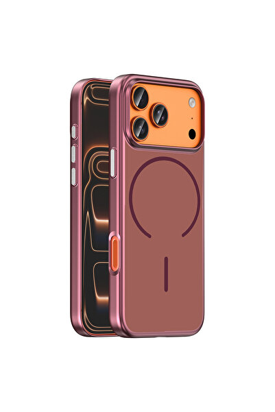 UnDePlus Apple iPhone 17 Pro Max Kılıf Ultra İnce PC M-Safe Şarj Özellikli Lo...