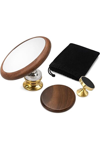 GENERAL Coffee Flow Rate Monitor Mirror with Magnetic Wooden Base, Espresso T...