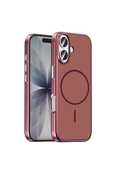 UnDePlus Apple iPhone 17 Kılıf Ultra İnce PC M-Safe Şarj Özellikli Lora Kapak