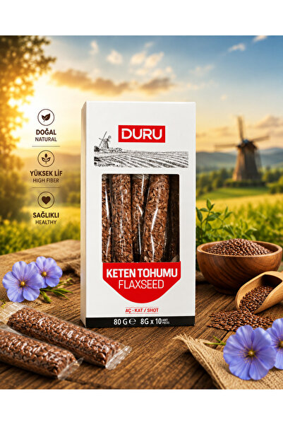 u.s.m ucuzsanalmarket DURU Lival Keten Tohumu Aç Kat Kutu stick (8 G X 10 Ade...