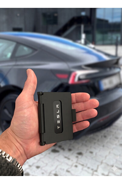 Tesla Anahtarlık, Tesla Kart Koruyucu Anahtarlık Siyah