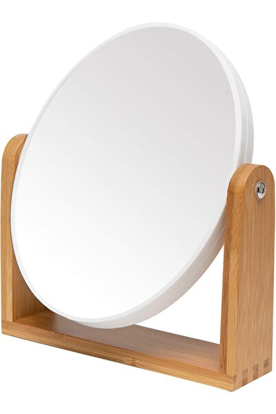 YEAKE Vanity Makeup Mirror with Natural Bamboo Stand,20cm 1X/3X Magnification...