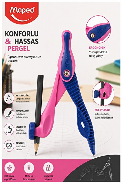 Artmaster Purple Plastic Pergel with Pencil 1 Piece Maped Kidz 191611 Pergel ...