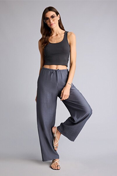 DeFacto Wide Leg High Waist Pants H7987Ax26Sm