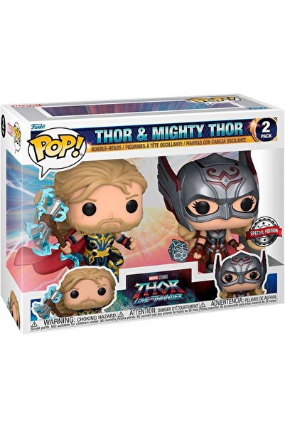 Funko ПОП пакет 2 фигурки Марвел Тор: Любов и гръмотевица Тор и Могъщият Тор ...