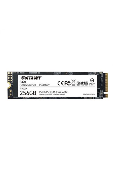 Patriot SSD PATRIOT, P300, 256 GB, M.2, PCIe Gen3.0 x4, 3D TLC Nand, R/W: 170...