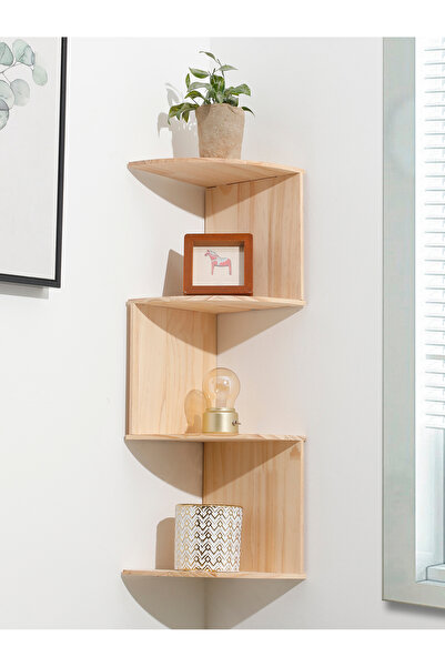 Choice1 corner shelf MS6772 2/4/5 Layers PVC Wooden Corner Shelf Burlywood St...