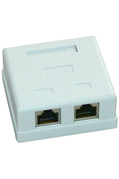 Emtex Priza FTP dubla aplicata cat.5e - EMTEX, "EMT-FTP5E-2P-PT"