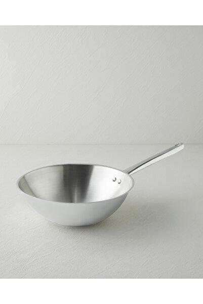 English Home Glow Çelik Wok Tava 28 cm Silver