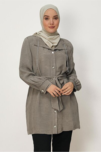 Alvina Belted Jacquard Jacket 46506