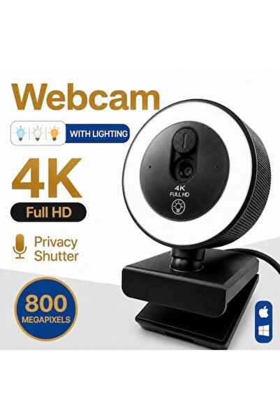 Excitat ®   Κάμερα web 4K 8MP, 30 FPS, 3840x2160, Αυτόματη εστίαση, Μικρόφωνο...