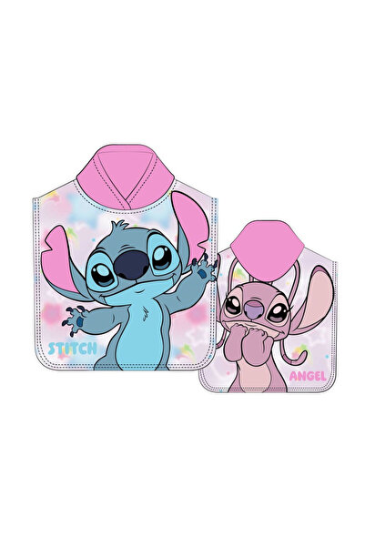 Disney Stitch & Angel microfibre poncho towel