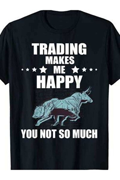 kai22 تي شيرت "Makes Me Happy Trader Day Forex Stock Trading" يجلب لي السعادة