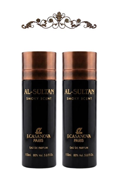 j.casanova قطعتان من عطر السلطان سموكي 150 مل