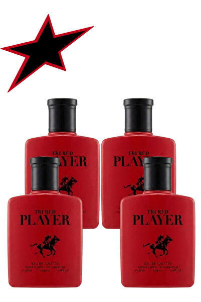 trı 4 Pieces Red Player Perfume 100ML
