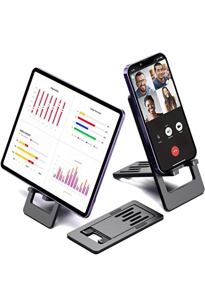 Arabest Foldable Phone Holder,Desk Stand,Aluminum,4.0-7.0 Inches,Case Friendl...