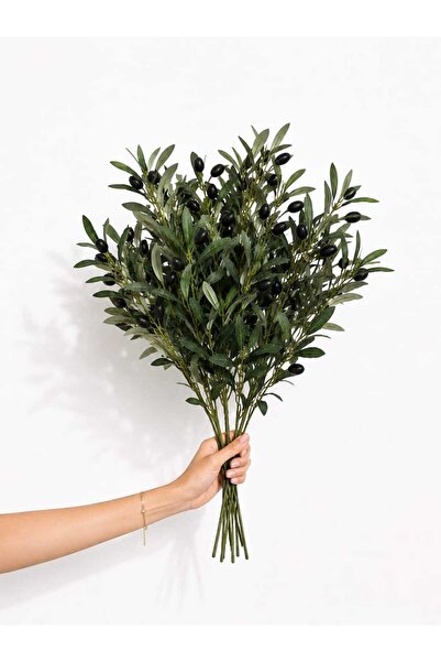 Beitna Helw Set of 5 High-Density Artificial Olive Branches — 50 cm Each
