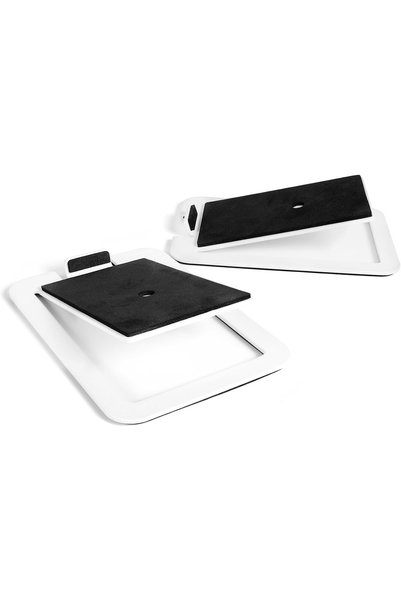 Choice WHITE 2pcs Desktop Speaker Stands for Medium Bookshelf Speakers & Mid-...