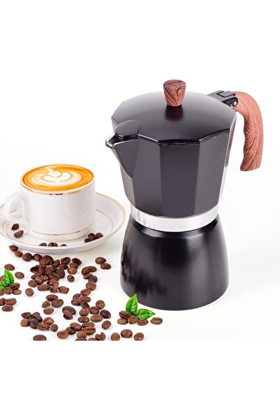 Arabest Italian Stovetop Coffee Maker,300ml 6 Cup Espresso Maker,Moka Coffee ...