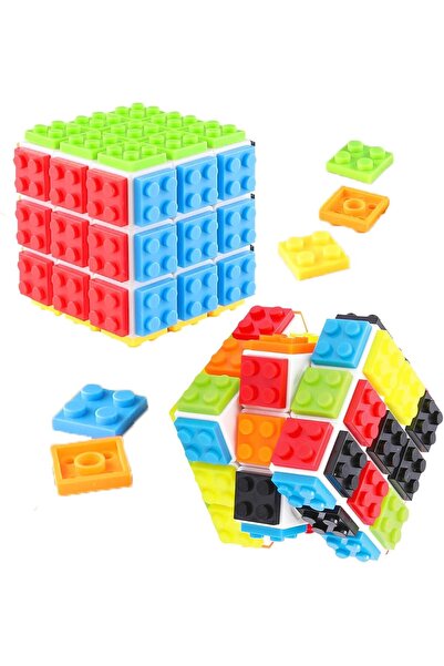 Arabest Building Sets & Block Toys,3x3 Speed Magic Cube,2-in-1 Brain Brick Bl...