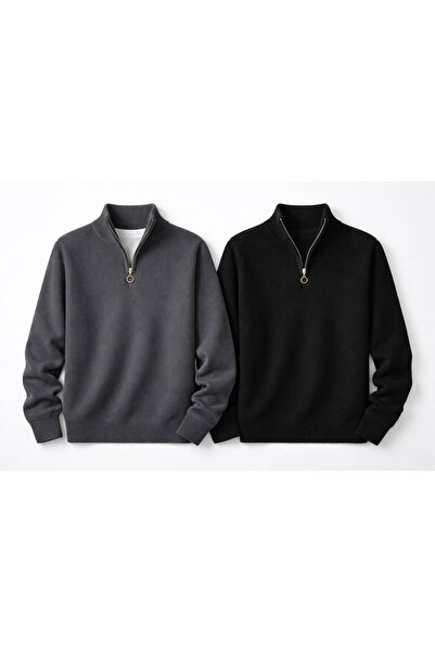 zs zaos fashion Set avantajos din 2 piese pentru bărbați, 100% bumbac, pulove...