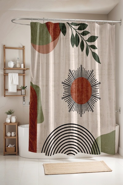 EVPANYA Bathroom Curtain, Colorful Bow Patterned Shower Curtain, Bathtub Curt...