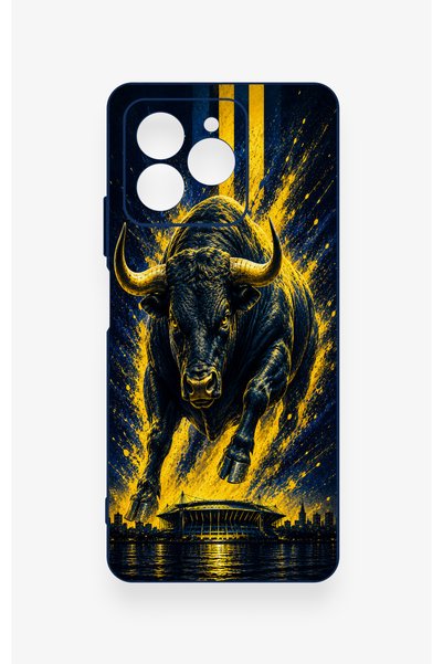 Vip Case Omix X7 Compatible Kadiköy Bull Patterned Silicone Case