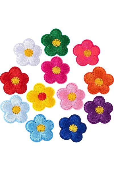 Arabest 12 Pcs Flower Iron On Patches,Cherry Flower Embroidered Applique For ...