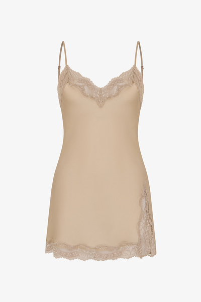 Penti Bej Saten Şifon Babydoll