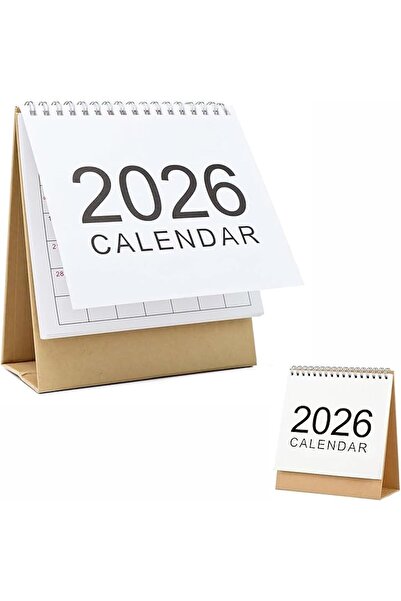 Arabest 2026 Standing Desk Calendar,Monthly Flip Planner,Double-Sided,Wirebou...