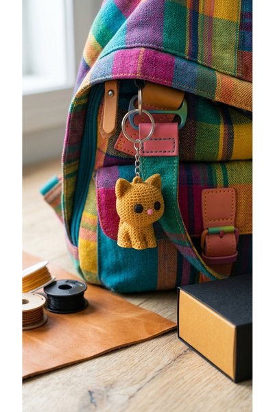 Moi&Co Cat Keychain Bag Keychain Accessory